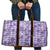 Poni Aloha Hawaii Travel Bag Plumeria Lei With Palaka Motif - Polynesian Pride