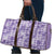 Poni Aloha Hawaii Travel Bag Plumeria Lei With Palaka Motif - Polynesian Pride