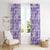 Poni Aloha Hawaii Window Curtain Plumeria Lei With Palaka Motif - Polynesian Pride