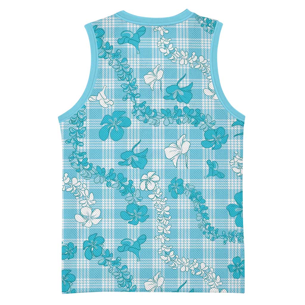 Polu Aloha Hawaii Basketball Jersey Plumeria Lei With Palaka Motif LT14 - Polynesian Pride