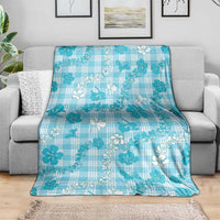 Polu Aloha Hawaii Blanket Plumeria Lei With Palaka Motif - Polynesian Pride