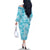 Polu Aloha Hawaii Family Matching Off The Shoulder Long Sleeve Dress and Hawaiian Shirt Plumeria Lei With Palaka Motif - Polynesian Pride