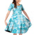 Polu Aloha Hawaii Family Matching Off Shoulder Short Dress and Hawaiian Shirt Plumeria Lei With Palaka Motif - Polynesian Pride