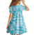 Polu Aloha Hawaii Family Matching Off Shoulder Short Dress and Hawaiian Shirt Plumeria Lei With Palaka Motif - Polynesian Pride