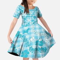 Polu Aloha Hawaii Family Matching Puletasi and Hawaiian Shirt Plumeria Lei With Palaka Motif - Polynesian Pride