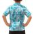 Polu Aloha Hawaii Family Matching Short Sleeve Bodycon Dress and Hawaiian Shirt Plumeria Lei With Palaka Motif - Polynesian Pride