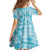 Polu Aloha Hawaii Family Matching Short Sleeve Bodycon Dress and Hawaiian Shirt Plumeria Lei With Palaka Motif - Polynesian Pride