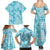 Polu Aloha Hawaii Family Matching Summer Maxi Dress and Hawaiian Shirt Plumeria Lei With Palaka Motif - Polynesian Pride