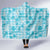 Polu Aloha Hawaii Hooded Blanket Plumeria Lei With Palaka Motif - Polynesian Pride