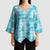 Polu Aloha Hawaii Kimono Sleeve Blouse Plumeria Lei With Palaka Motif - Polynesian Pride