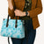 Polu Aloha Hawaii Leather Bag Plumeria Lei With Palaka Motif - Polynesian Pride