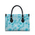 Polu Aloha Hawaii Leather Bag Plumeria Lei With Palaka Motif - Polynesian Pride