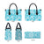 Polu Aloha Hawaii Leather Bag Plumeria Lei With Palaka Motif - Polynesian Pride
