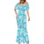Polu Aloha Hawaii Mermaid Dress Plumeria Lei With Palaka Motif - Polynesian Pride