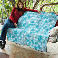 Polu Aloha Hawaii Quilt Plumeria Lei With Palaka Motif - Polynesian Pride