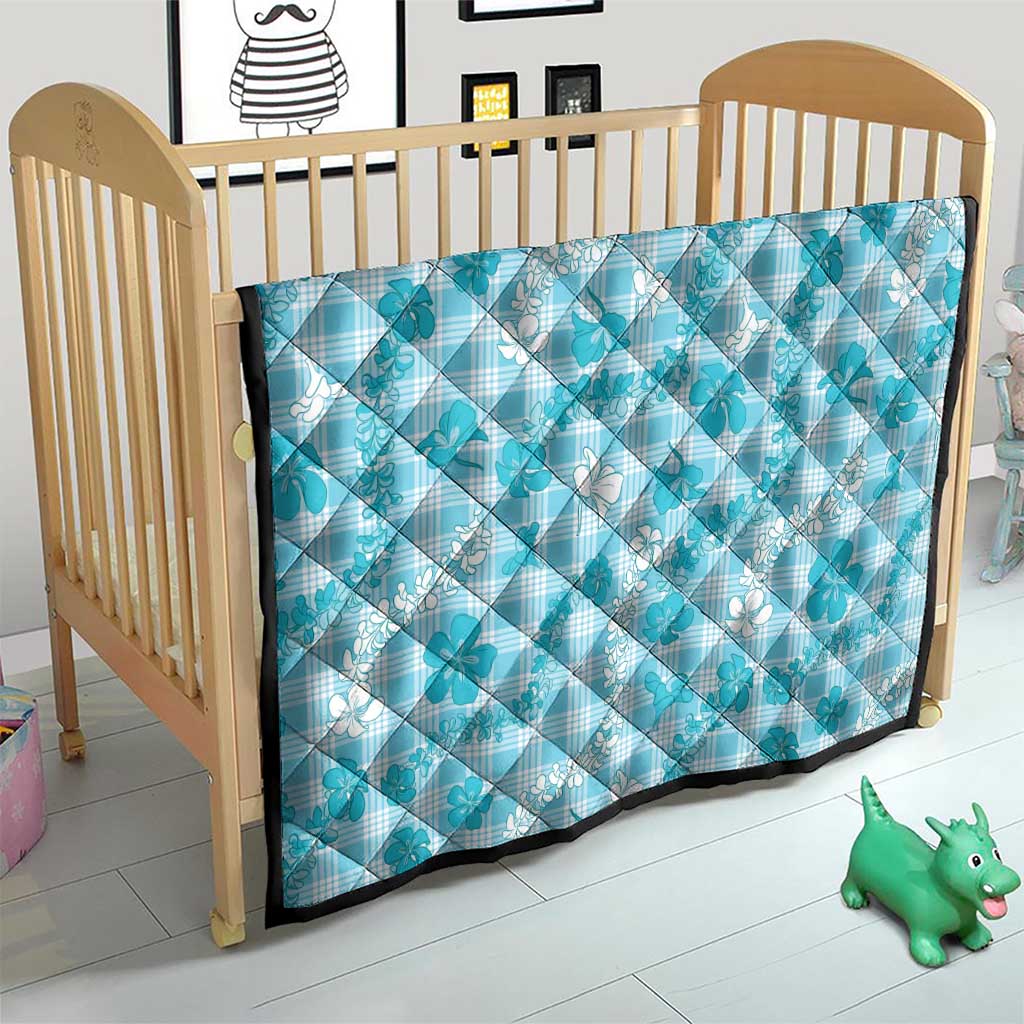 Polu Aloha Hawaii Quilt Plumeria Lei With Palaka Motif - Polynesian Pride