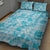 Polu Aloha Hawaii Quilt Bed Set Plumeria Lei With Palaka Motif - Polynesian Pride