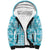 Polu Aloha Hawaii Sherpa Hoodie Plumeria Lei With Palaka Motif - Polynesian Pride