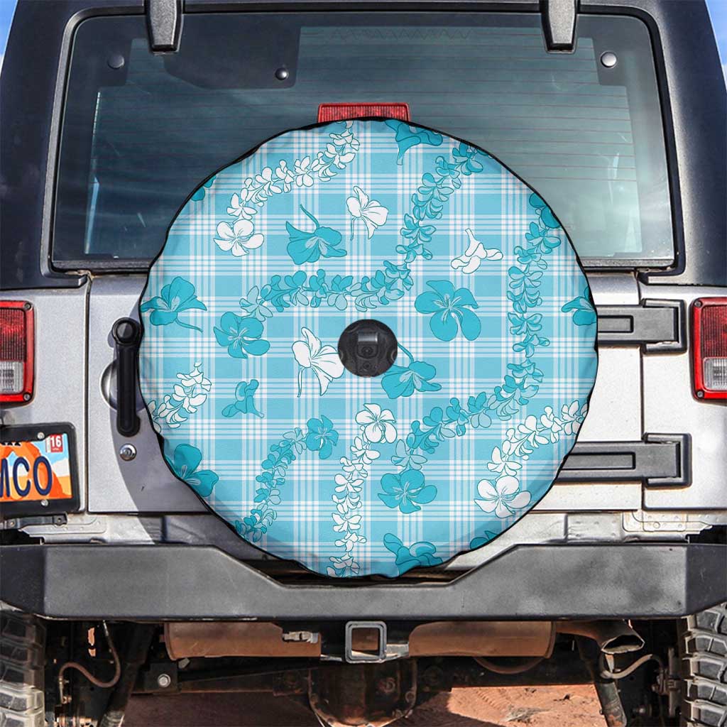 Polu Aloha Hawaii Spare Tire Cover Plumeria Lei With Palaka Motif - Polynesian Pride