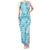 Polu Aloha Hawaii Tank Maxi Dress Plumeria Lei With Palaka Motif - Polynesian Pride
