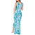 Polu Aloha Hawaii Tank Maxi Dress Plumeria Lei With Palaka Motif - Polynesian Pride