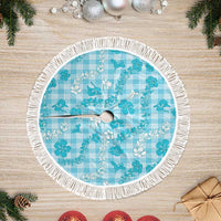 Polu Aloha Hawaii Tree Skirt Plumeria Lei With Palaka Motif - Polynesian Pride