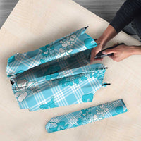 Polu Aloha Hawaii Umbrella Plumeria Lei With Palaka Motif - Polynesian Pride