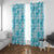 Polu Aloha Hawaii Window Curtain Plumeria Lei With Palaka Motif - Polynesian Pride
