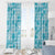 Polu Aloha Hawaii Window Curtain Plumeria Lei With Palaka Motif - Polynesian Pride