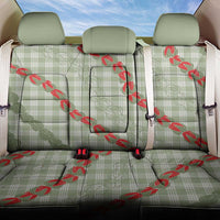 Omaomao Aloha Hawaii Back Car Seat Cover Rosebud Lei With Palaka Motif - Polynesian Pride