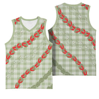 Omaomao Aloha Hawaii Basketball Jersey Rosebud Lei With Palaka Motif LT14 - Polynesian Pride