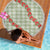 Omaomao Aloha Hawaii Beach Blanket Rosebud Lei With Palaka Motif - Polynesian Pride