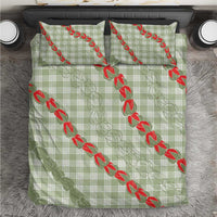 Omaomao Aloha Hawaii Bedding Set Rosebud Lei With Palaka Motif - Polynesian Pride