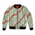 Omaomao Aloha Hawaii Bomber Jacket Rosebud Lei With Palaka Motif - Polynesian Pride