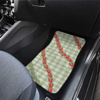 Omaomao Aloha Hawaii Car Mats Rosebud Lei With Palaka Motif - Polynesian Pride