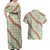 Omaomao Aloha Hawaii Couples Matching Off Shoulder Maxi Dress and Hawaiian Shirt Rosebud Lei With Palaka Motif - Polynesian Pride