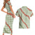 Omaomao Aloha Hawaii Couples Matching Short Sleeve Bodycon Dress and Hawaiian Shirt Rosebud Lei With Palaka Motif - Polynesian Pride