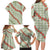 Omaomao Aloha Hawaii Family Matching Long Sleeve Bodycon Dress and Hawaiian Shirt Rosebud Lei With Palaka Motif - Polynesian Pride