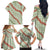 Omaomao Aloha Hawaii Family Matching Off The Shoulder Long Sleeve Dress and Hawaiian Shirt Rosebud Lei With Palaka Motif - Polynesian Pride