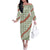 Omaomao Aloha Hawaii Family Matching Off The Shoulder Long Sleeve Dress and Hawaiian Shirt Rosebud Lei With Palaka Motif - Polynesian Pride