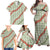 Omaomao Aloha Hawaii Family Matching Off Shoulder Maxi Dress and Hawaiian Shirt Rosebud Lei With Palaka Motif - Polynesian Pride