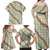 Omaomao Aloha Hawaii Family Matching Off Shoulder Maxi Dress and Hawaiian Shirt Rosebud Lei With Palaka Motif - Polynesian Pride