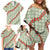 Omaomao Aloha Hawaii Family Matching Off Shoulder Short Dress and Hawaiian Shirt Rosebud Lei With Palaka Motif - Polynesian Pride