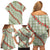Omaomao Aloha Hawaii Family Matching Off Shoulder Short Dress and Hawaiian Shirt Rosebud Lei With Palaka Motif - Polynesian Pride