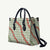 Omaomao Aloha Hawaii Leather Bag Rosebud Lei With Palaka Motif - Polynesian Pride