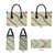Omaomao Aloha Hawaii Leather Bag Rosebud Lei With Palaka Motif - Polynesian Pride