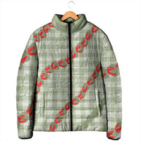 Omaomao Aloha Hawaii Padded Jacket Rosebud Lei With Palaka Motif LT14 - Polynesian Pride
