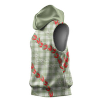 Omaomao Aloha Hawaii Sleeveless Hoodie Rosebud Lei With Palaka Motif LT14 - Polynesian Pride