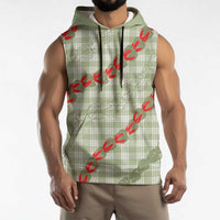 Omaomao Aloha Hawaii Sleeveless Hoodie Rosebud Lei With Palaka Motif LT14 - Polynesian Pride