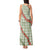 Omaomao Aloha Hawaii Tank Maxi Dress Rosebud Lei With Palaka Motif - Polynesian Pride